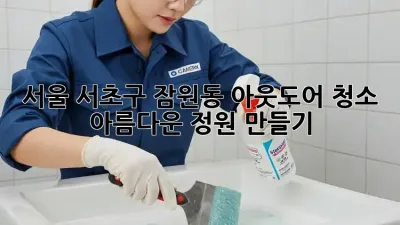 서울 서초구 잠원동 아웃도어 청소: 아름다운 정원 만들기