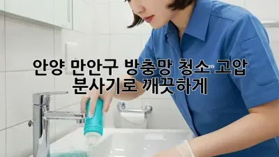 안양 만안구 방충망 청소, 고압 분사기로 깨끗하게!